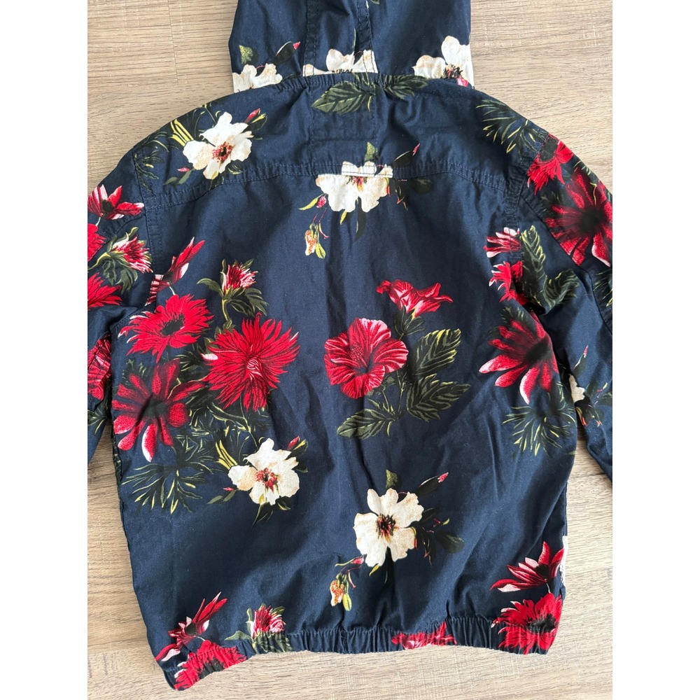 Denim & Flower Ricky Singh Girls Lightweight Hooded Floral Jacket Size 9/10 - Picture 7 of 12
